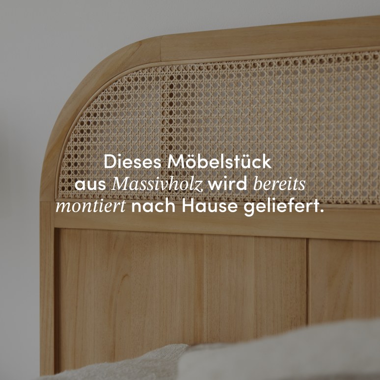 Hector - Bett-Kopfteil aus massivem Teakholz, 190 cm