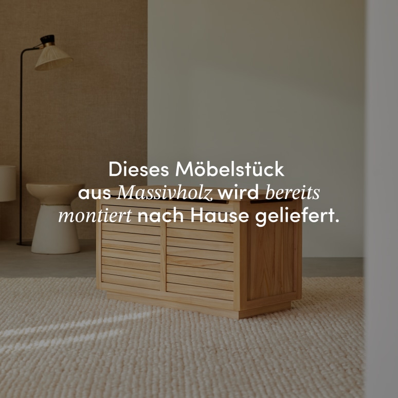 Suzette - Flurtruhe aus Massivteak