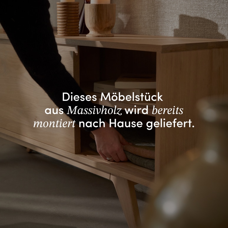 Esmée - TV-Möbel aus massiver Eiche, 130 cm