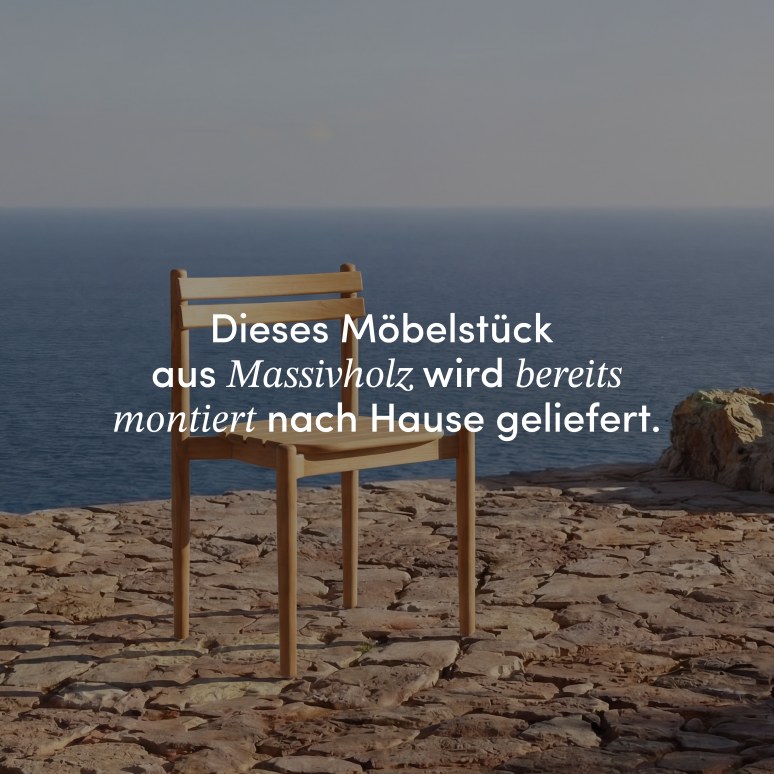 Vadim - Gartenmöbel-Set aus massivem Teakholz, 6 Personen