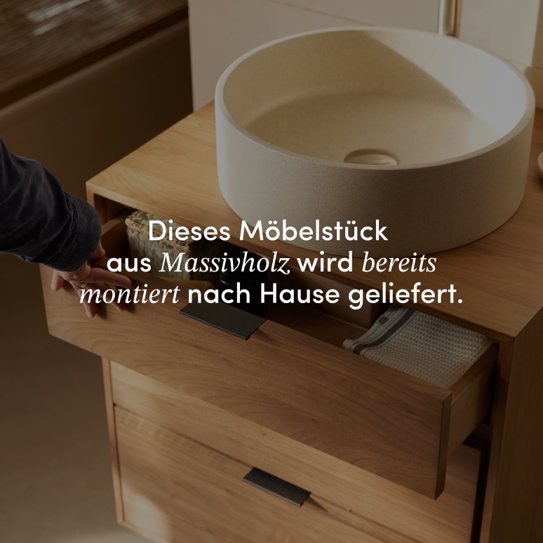 Senson - Badezimmermöbel aus massivem Nussbaum 60 cm