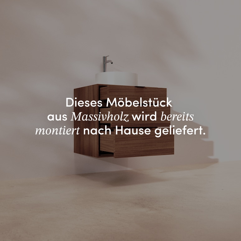 Senson - Badezimmermöbel aus massivem Nussbaum 60 cm