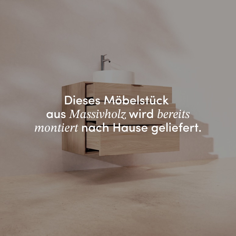 Senson - Badezimmermöbel aus massiver Eiche 80 cm