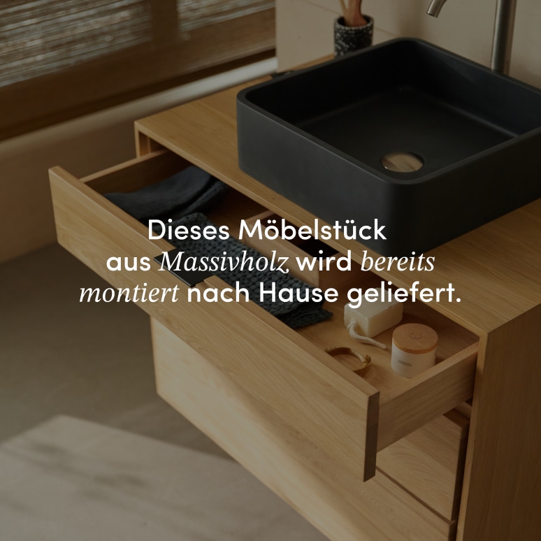 Senson - Badezimmermöbel aus massiver Eiche 80 cm