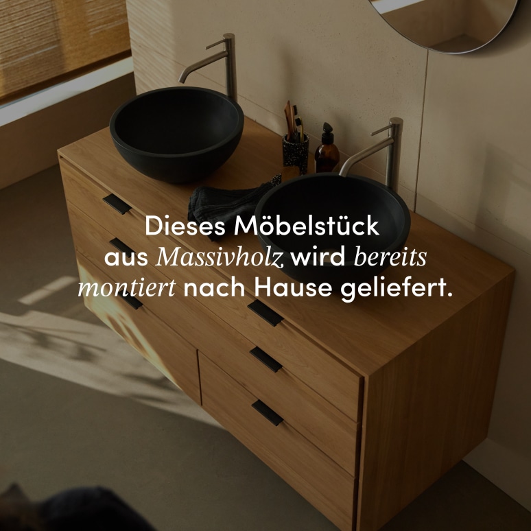 Senson - Badezimmermöbel aus massiver Eiche 120 cm