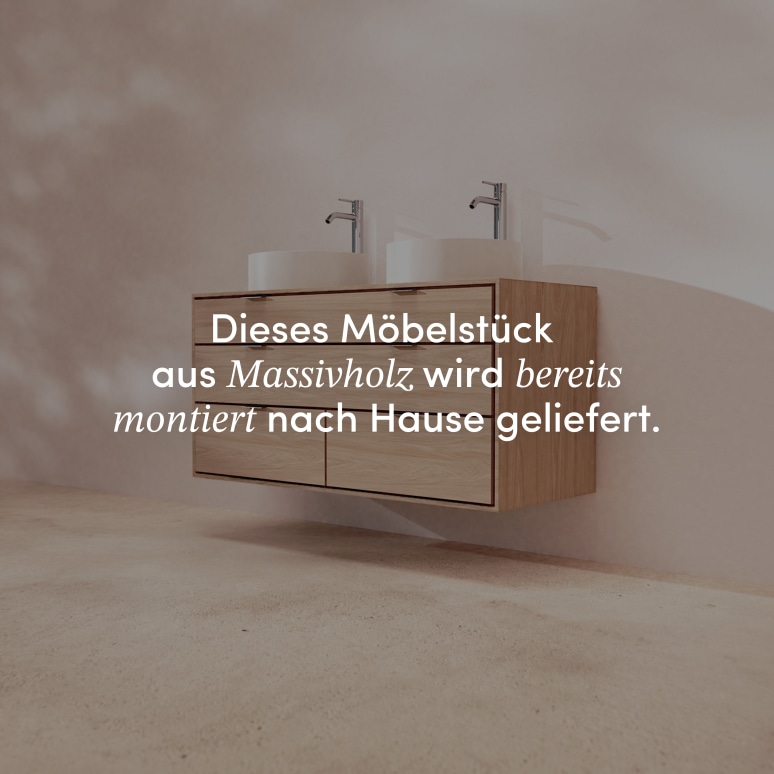 Senson - Badezimmermöbel aus massiver Eiche 120 cm