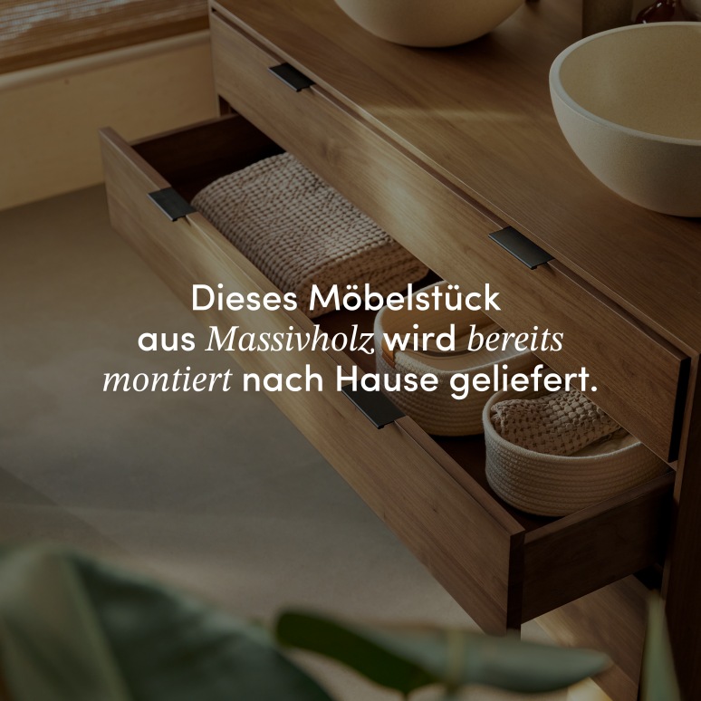 Senson - Badezimmermöbel aus massivem Nussbaum 120 cm