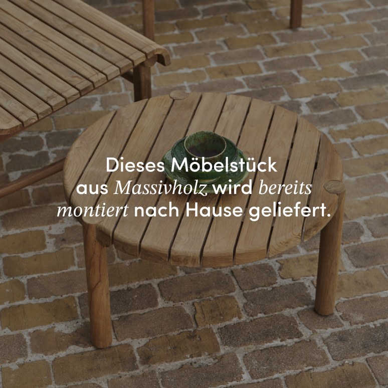 Hélen - Garten-Couchtisch aus massivem, recyceltem Teakholz