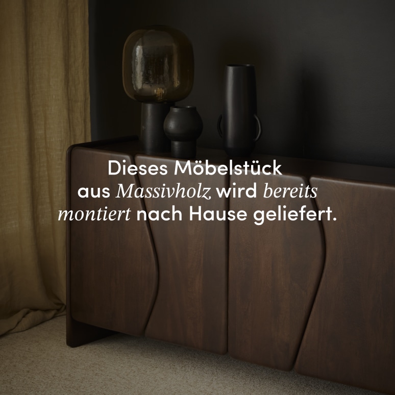 Noé - Sideboard aus massivem Mangoholz, 160 cm