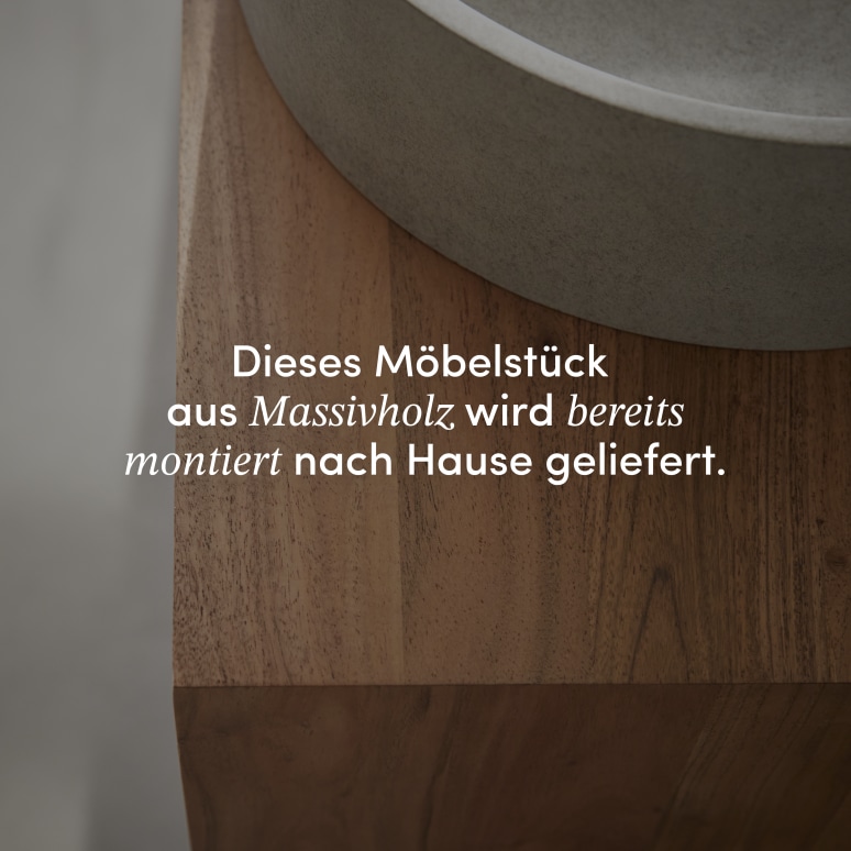 Olga - Waschtischunterschrank aus massivem Akazienholz 145 cm