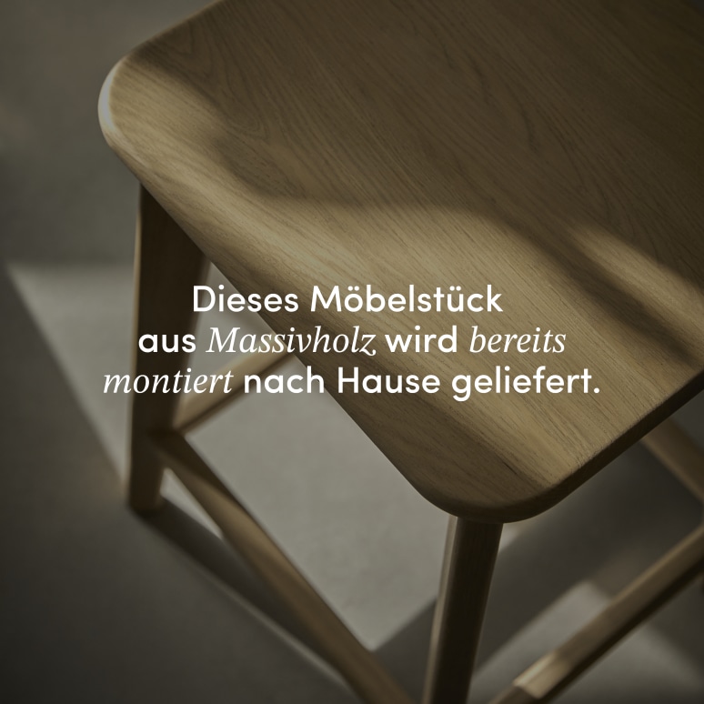Abel - Barhocker aus massiver Eiche