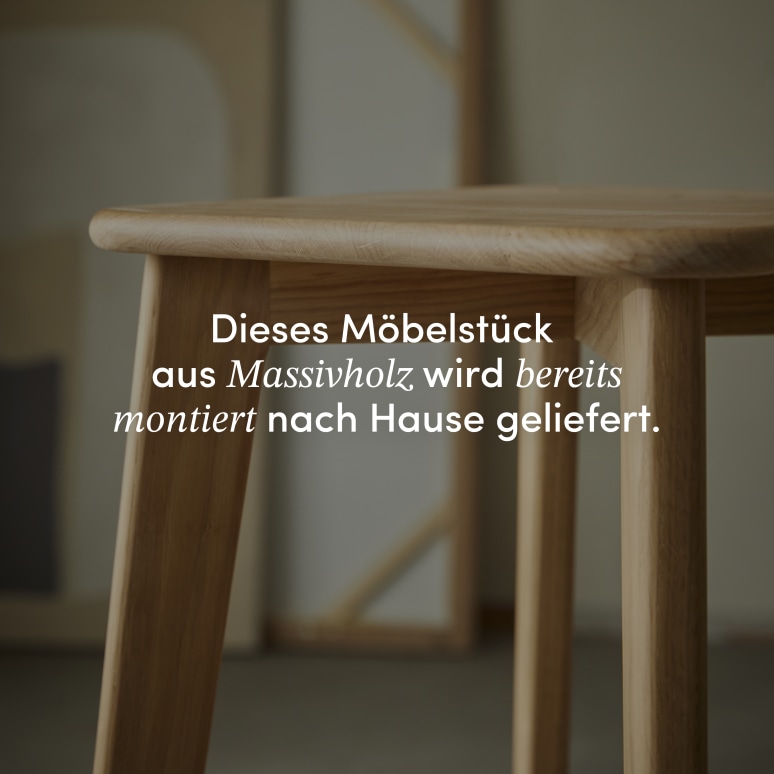 Abel - Barhocker aus massiver Eiche