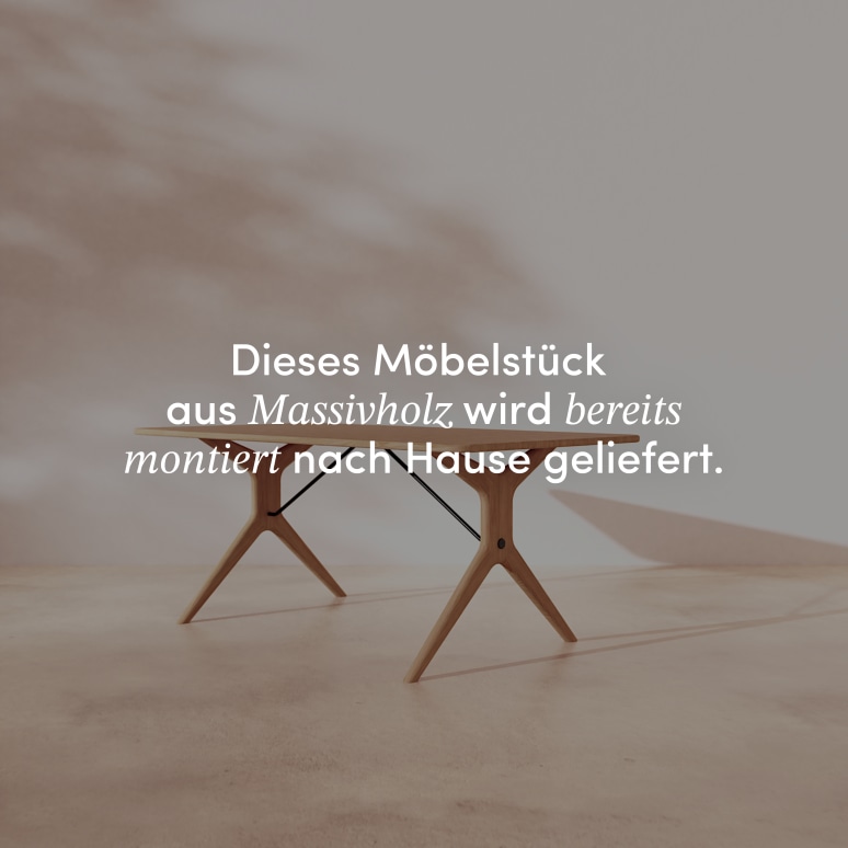 Martin - Ausziehbarer Tisch aus massiver Eiche, 6-12 Pers.