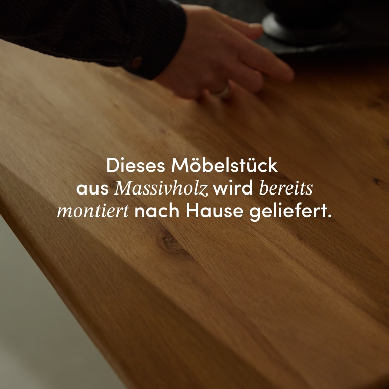 Martin - Ausziehbarer Tisch aus massiver Eiche, 6-12 Pers.