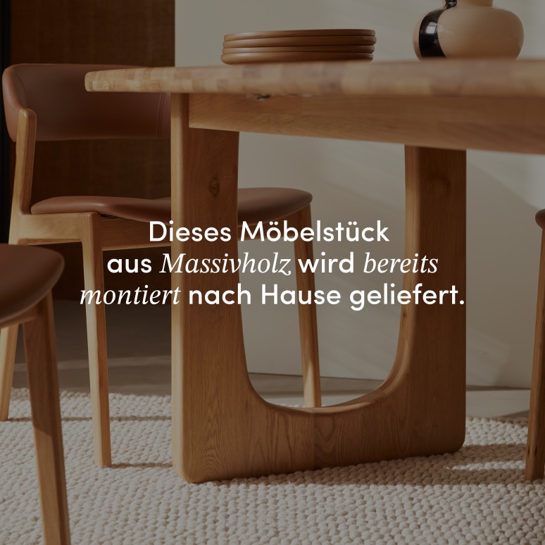 Mattia - Ausziehbarer Tisch aus massiver Eiche, 8-14 Pers.