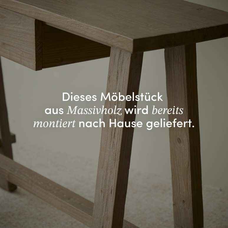 Abby - Konsole aus massiver Recycling-Kiefer