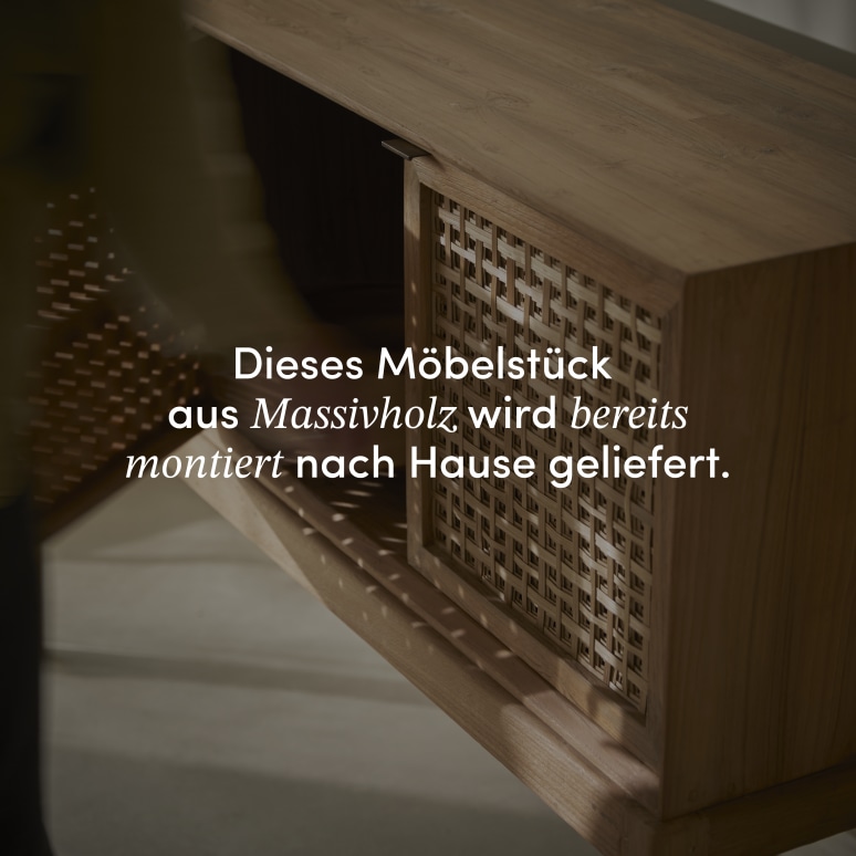 Tridi - Anrichte aus massivem Recycling-Teakholz 150 cm