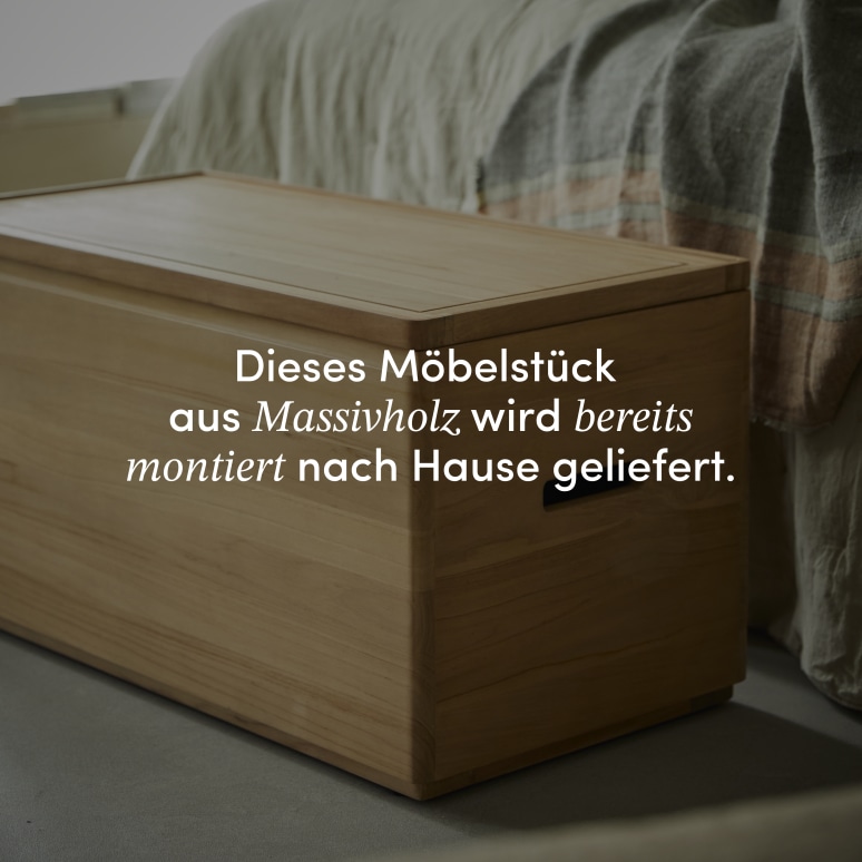 Nino - Flurtruhe aus Massivteak