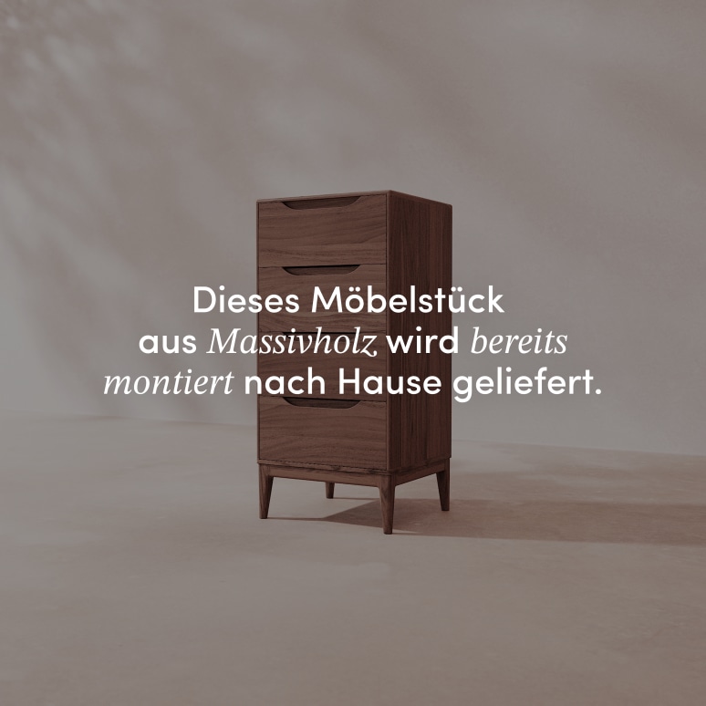 Gabrielle - Hohe Kommode aus massivem Mangoholz