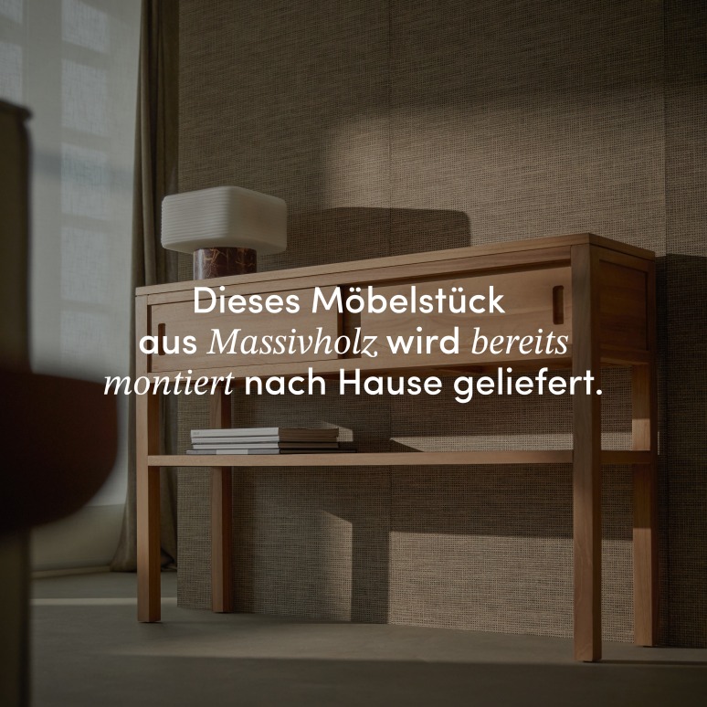 Anton - Konsole aus massivem Teakholz