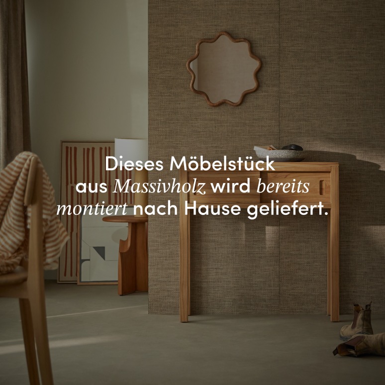 Anton - Konsole aus massivem Teakholz 80 cm