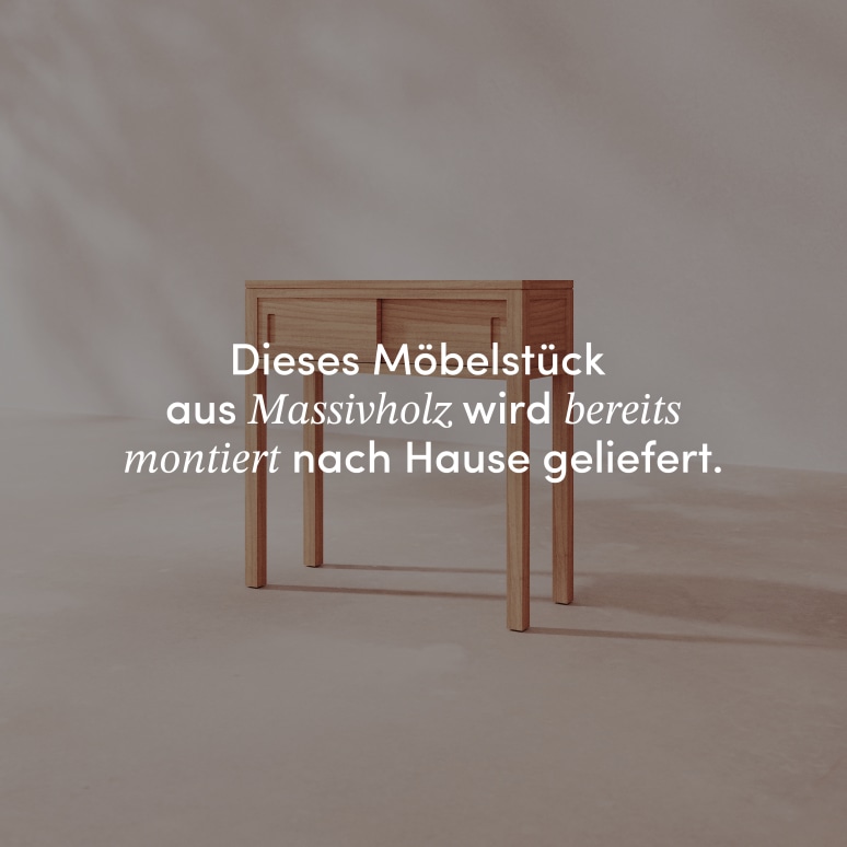 Anton - Konsole aus massivem Teakholz 80 cm