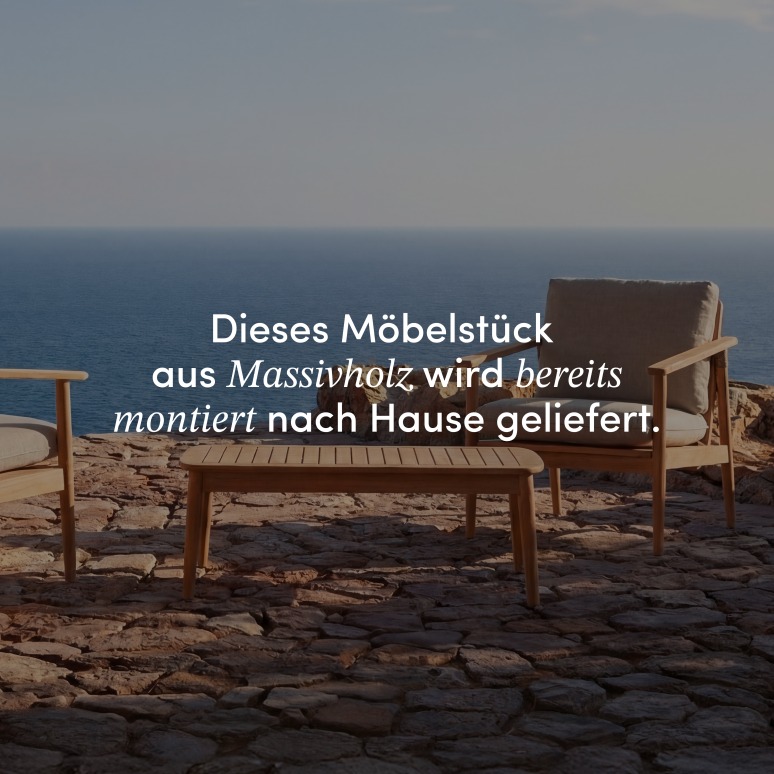 Daniela - Gartenmöbel aus massivem Akazienholz 2 Sitzplätze