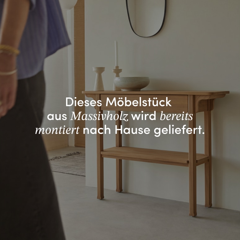 Elie - Konsolentisch aus massivem Mahagoni