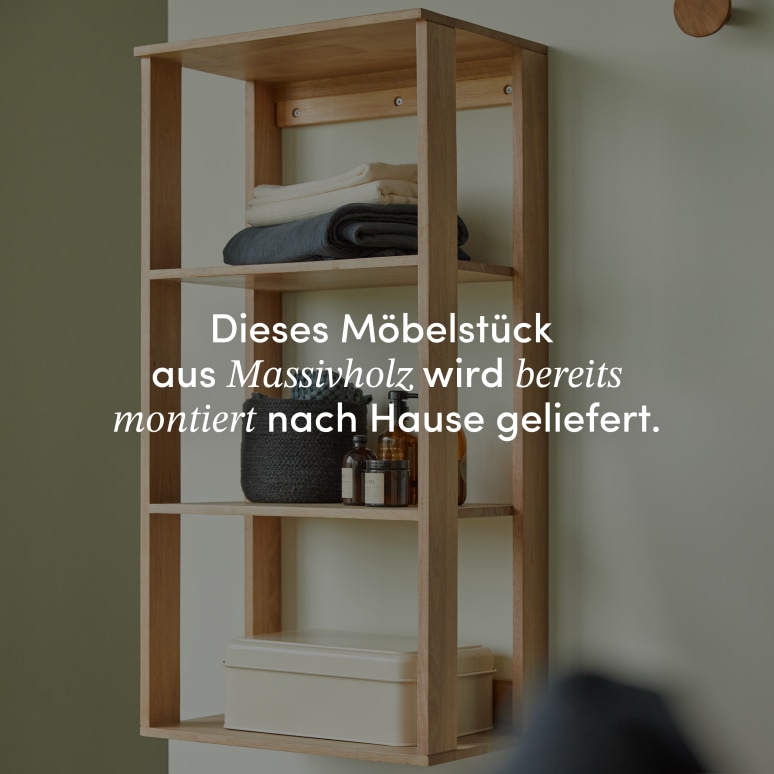 Néo - Hochschrank aus massivem Hevea