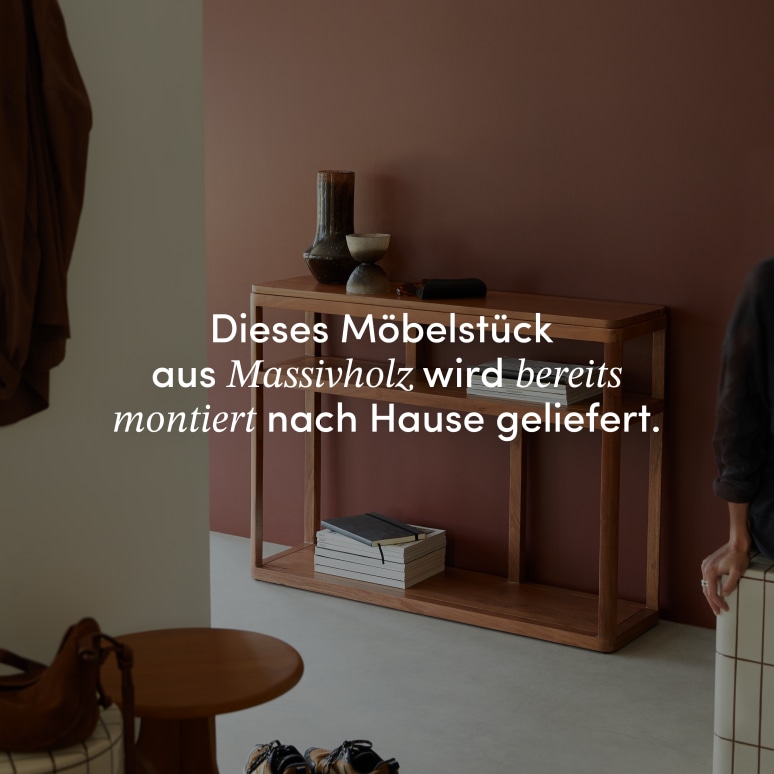 Romée - Flurkonsole aus massivem Akazienholz T. 31 cm
