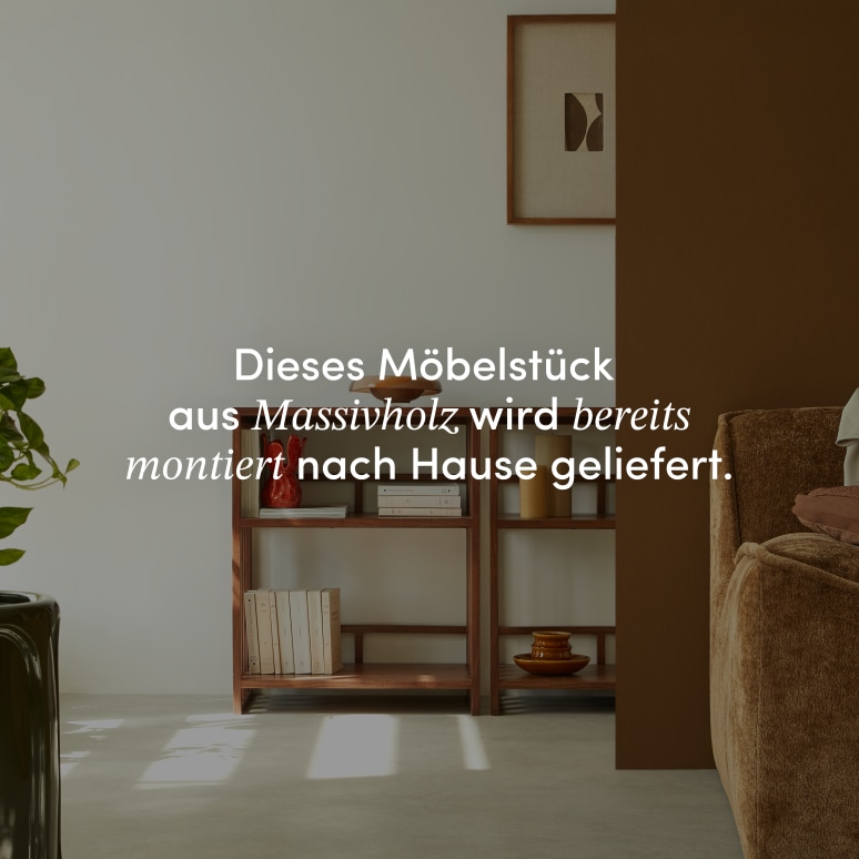 Harry - Bücherschrank aus massivem Akazienholz niedrig