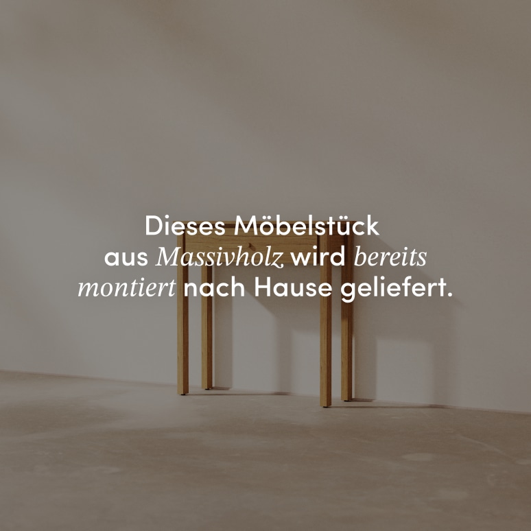 Renata - Konsolentisch aus massivem Hevea