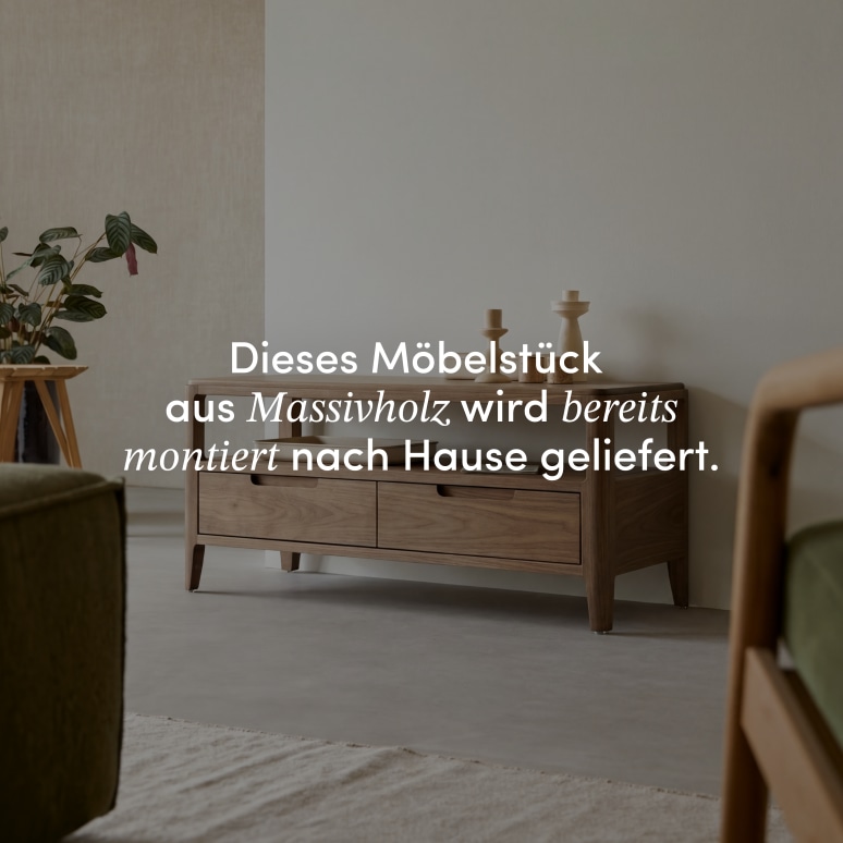 Arto - TV-Schrank aus massivem Nussbaum 100 cm