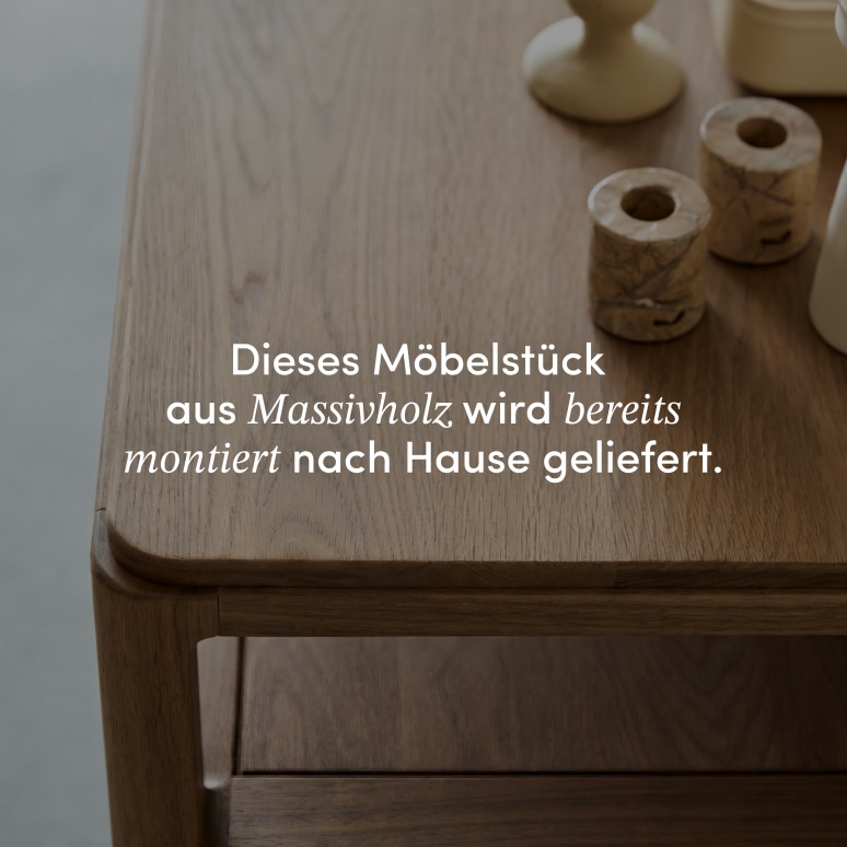 Arto - TV-Schrank aus massivem Nussbaum 100 cm