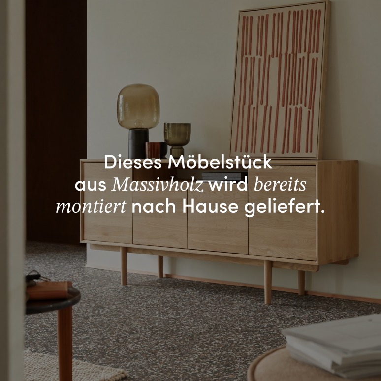 Ellie - Sideboard aus massiver Eiche 180 cm