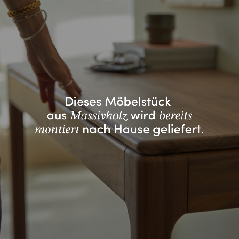 Arto - Schreibtisch aus massivem Nussbaum