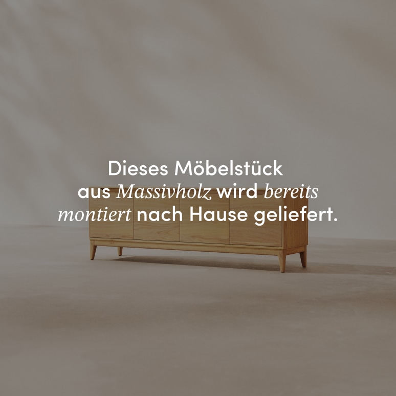 Gabrielle - TV-Schrank aus massivem hellem Mangoholz 160 cm