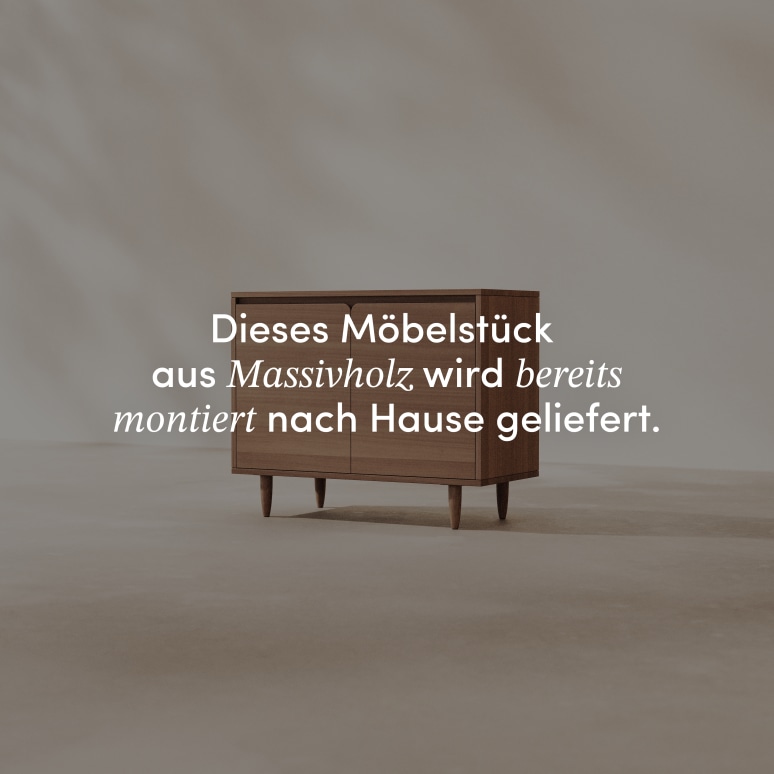 Livio - Sideboard aus massivem Hevea 100 cm