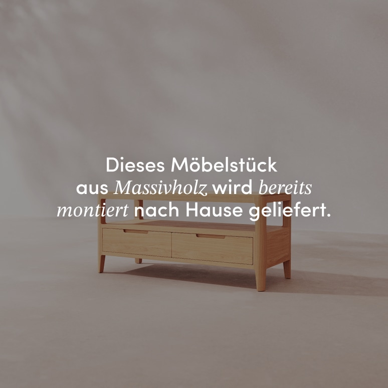 Arto - TV-Schrank aus massivem Eichenholz 100 cm