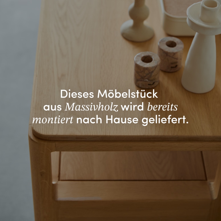 Arto - TV-Schrank aus massivem Eichenholz 100 cm
