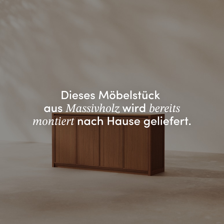 Jane - Sideboard aus massivem dunklem Teak 160 cm