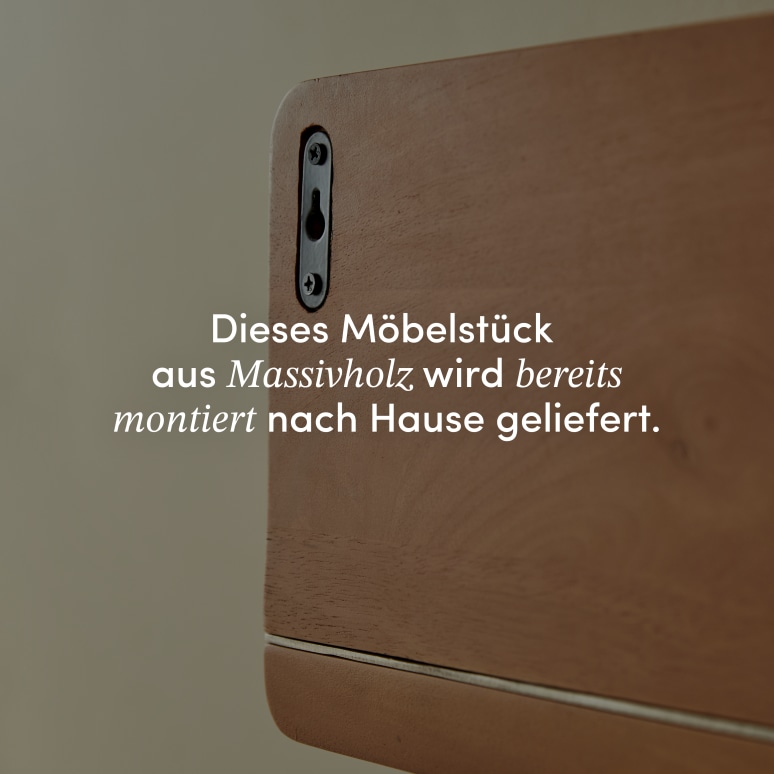 Isaia - Wandregal aus Mangoholz und Metall