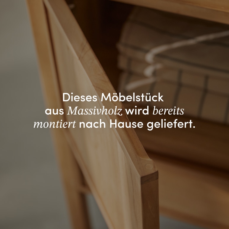 Jane - Waschtischunterschrank aus massivem Teakholz 80 cm