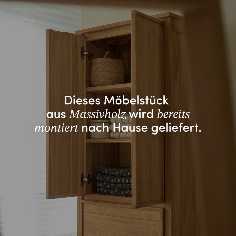 Jane - Hochschrank aus massivem Teak