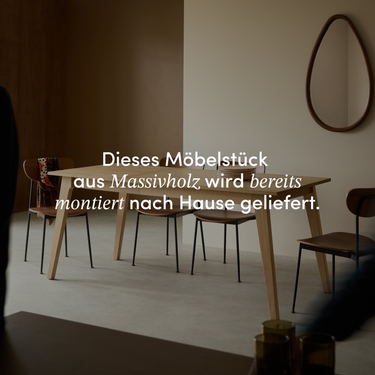 Esmée - Ausziehbarer Tisch aus massivem Eichenholz 4-6 Pers.