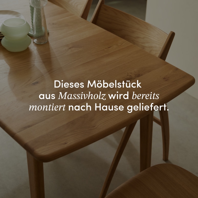 Clara - Ausziehbarer Tisch aus massivem Eichenholz 4-6 Pers.