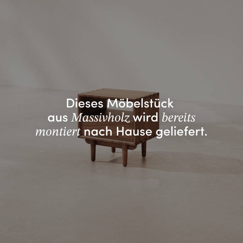 Ellie - Nachttisch aus massivem Nussbaum