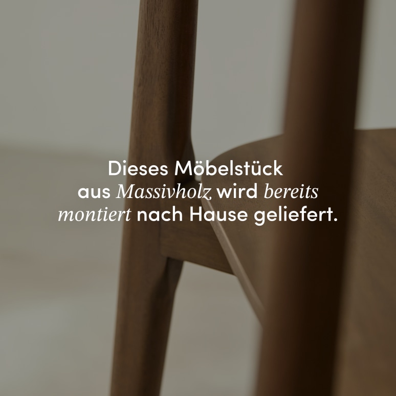 Jonàk - Stuhl aus massivem Mahagoni Braun