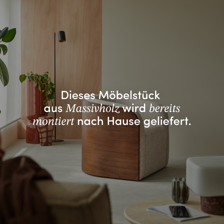 Paco - Drehsessel aus Mindiholz und Stoff