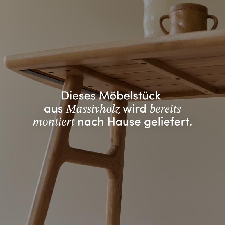 Alba - Bartisch aus massivem Eichenholz 4-6 Pers